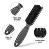 A black professional duster brush set showing the handle, storage feature, and quality fiber wool bristles.