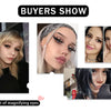 Collage verschiedener Looks mit dramatischen Mink-Falscheyelashs und Make-up-Techniken.