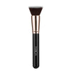 A flat top kabuki foundation brush with a bronze ferrule and black handle.