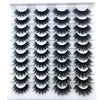 Présentation de faux cils de renard en bande à grand volume, dans divers styles et longueurs.