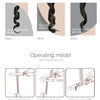 Demonstration of the operating model for an elegant long hair make using a professional electric hair curler.