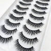 A tray of natural 3D mink false eyelashes displayed on a white background.