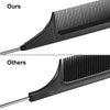 Comparison of two hair combs, Ours and Others, showing different comb designs.