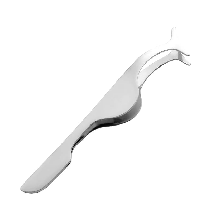 Stainless steel eyelash tweezers used for false lashes
