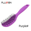 A purple professional multi-function hair styling comb set with fine teeth.