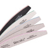 A set of professional nail files with various grits, including 240/180, 150/150, and 80/80.