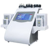 A white skin tightening device with a digital screen and multiple RF probes for cosmetic treatment.