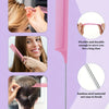 Ensemble de peignes professionnels roses pour coiffer les cheveux.