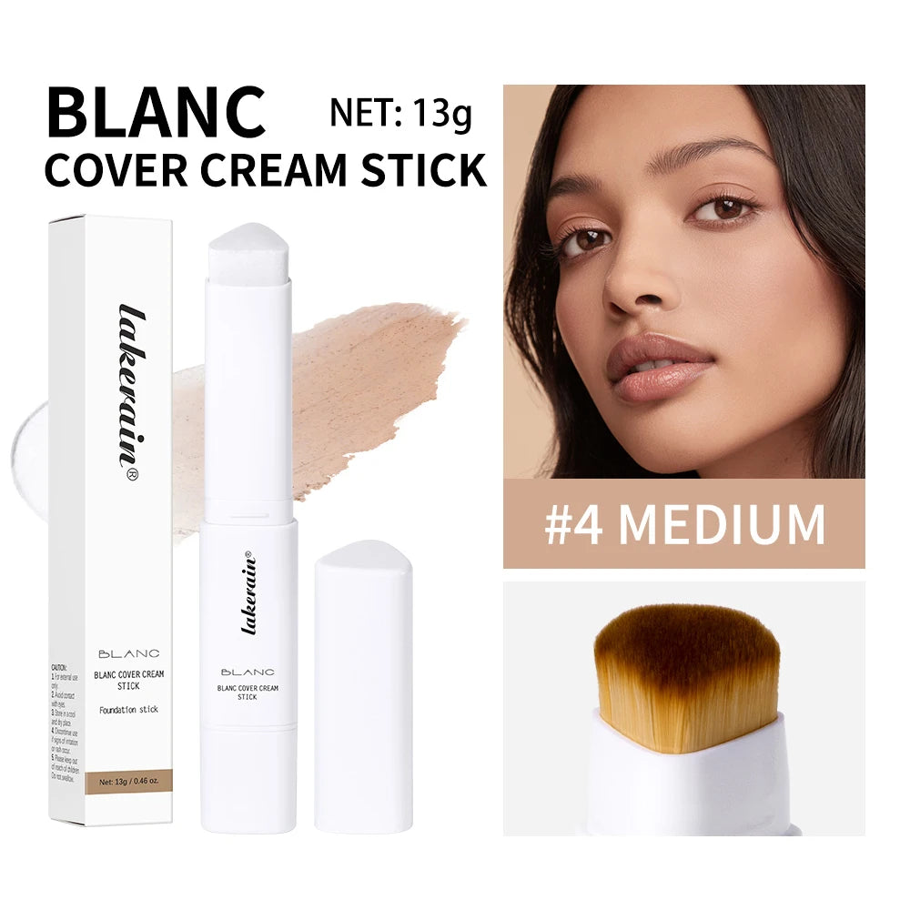 Crème correctrice Lancôme Blanc stick, nuance moyenne, avec emballage et application
