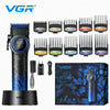 VGR 9000RM professional rotary hair trimmer with multiple adjustable blades and accessories
