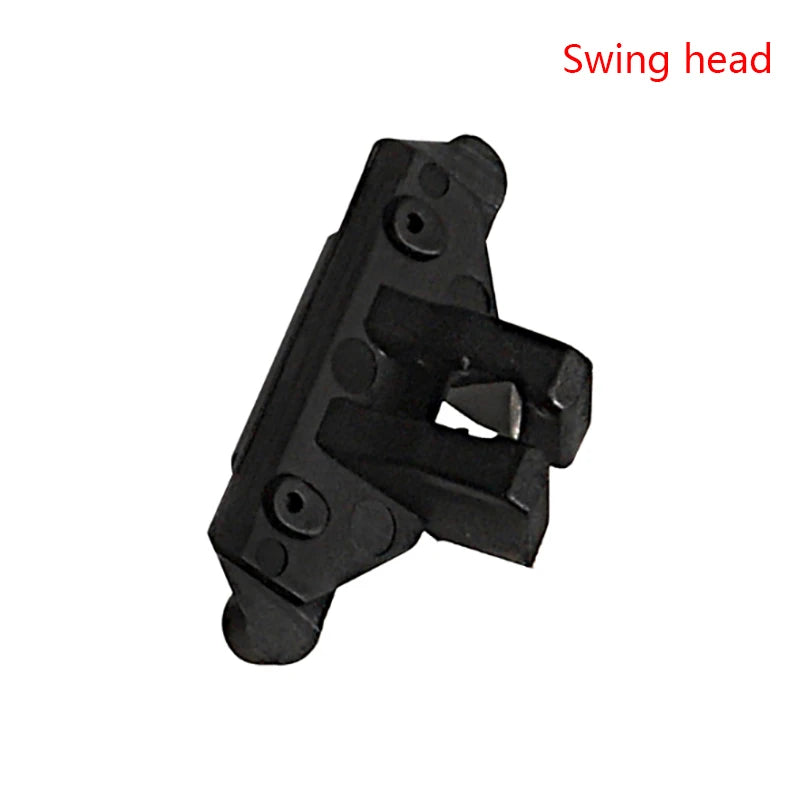 Black hair clipper swing head replacement part.