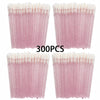 A set of 300 pink crystal applicator wands for lip and eyelash extensions.