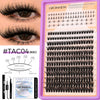 DIY lash extension kit featuring various lash lengths and styles for professional eyelash extensions.