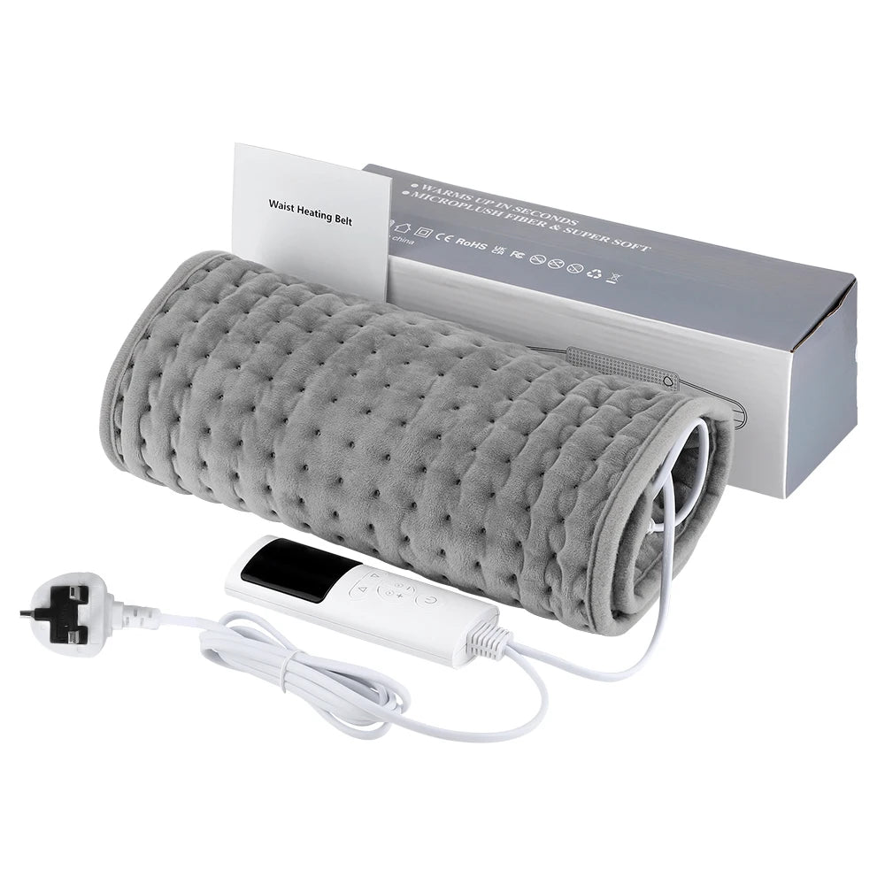 Gerolltes graues elektrisches Heizband mit Stromkabel und Box