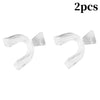 Two clear silicone mouth guards for teeth protection