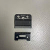 Set schwarze Keramik-Haarschneidemaschine mit Schutzhalter und einer einzelnen Klinge