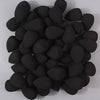 Pila de 50 esponjas de maquillaje negras multidimensionales para una aplicación perfecta.