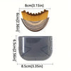 A set of facial sculpting tools including a yellow brush and a gray silicone tool.