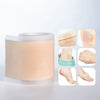 Roll of silicone self-adhesive scar covering patches with various application examples