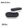 A set of 50 professional dual-grit nail buffing blocks in black and grey.