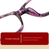 Purple photochromic reading glasses with a one-piece nose pad