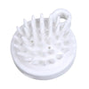 White silicone scalp massage and body brush with multiple bristles