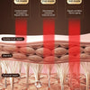 Diagram showing three modes of LED light therapy for skin treatment targeting the epidermal, dermis, and muscle layers.