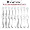 A set of 20 replacement brush heads for a Seago electric toothbrush.