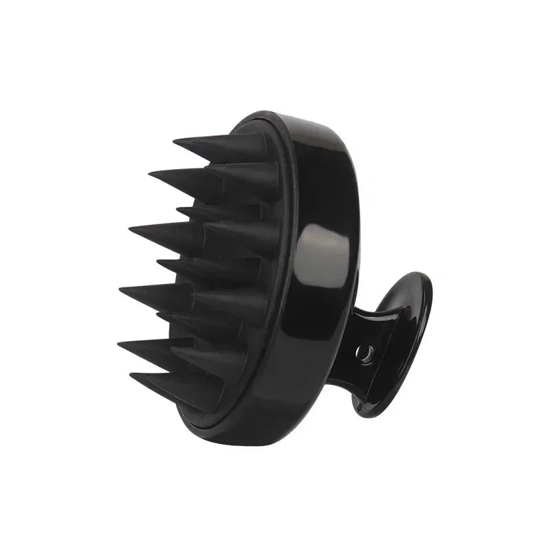 Peigne applicateur de teinture capillaire en silicone noir à dents pointues
