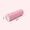 A pink fitness foam roller measuring 30cm long, shown from the side.