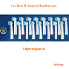 A package of 16 replacement brush heads for Oral-B electric toothbrushes.