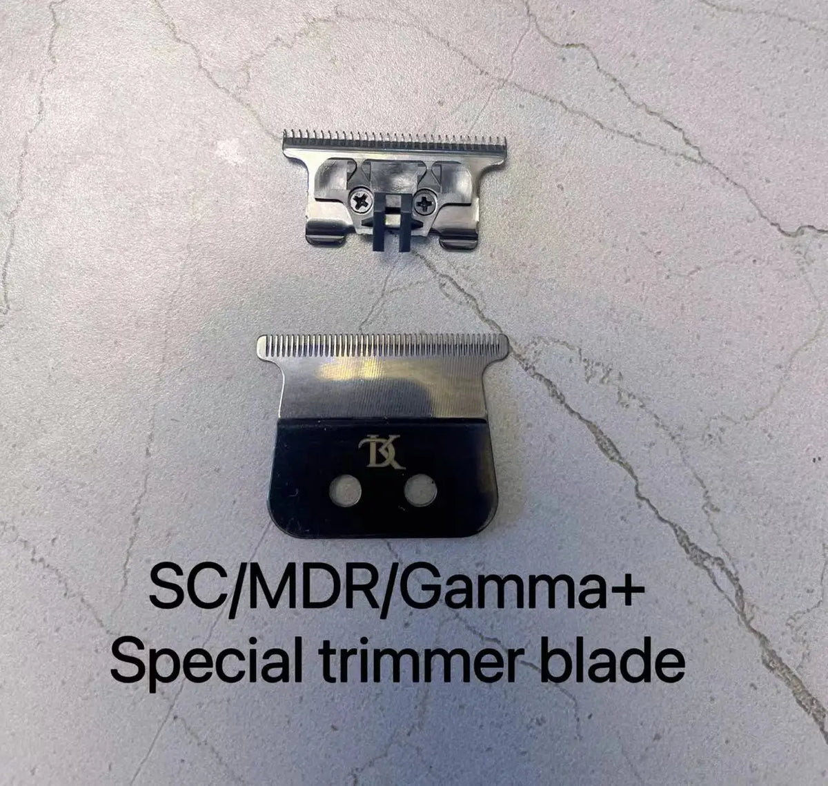 A specialized trimmer blade and housing for an electric hair trimmer.