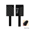 A set of two black magnetic wand tools for 3D nail art, with one tool showing a striped pattern.