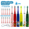 A set of 12 silicone brush heads and a Sonic Electric Toothbrush for children aged 3 to 15 years old