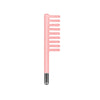 A pink high frequency facial electrotherapy wand with a flexible silicone brush head.