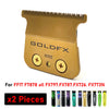 GoldFX barber trim knife set for FFIT F7878 and related models, shown as two pieces.