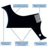 Black beard styling template with features for sharp contours, symmetry, and bath suitability