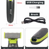 Set aus 3-in-1 elektrischen Rasierern mit Zahnbürste, Bürste und schwimmendem Kopf aus TPR-Material.
