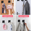 Différentes méthodes d'installation pour un porte-rasoirs multifonction, incluant installations pour armoire et cuisine
