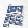 Karton mit 10 Packungen von Super Platinum Edelstahlrasierklingen der Marke FlyDear