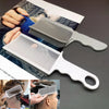 A professional flat top hair cutting comb set shown with various combs and a brush in a close-up view.