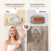 Comparison of an IPL hair removal device with freezing function versus a device without freezing function.