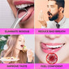 Stainless steel tongue scraper used to eliminate residue, reduce bad breath, improve taste, and feel confident.