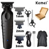 A set of professional electric hair trimmers and clippers with various sizes and attachments shown next to an open box.