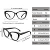 A set of black PC frame reading glasses with various sizes and a flexible temple design.