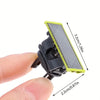 A close-up view of replacement shaver blades for electric trimmers, showing the blade and its dimensions.