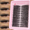 Pink lash curler tool for creating wispy lash clusters and soft thin bands