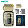 A VGR professional foil shaver set including a main unit, accessories, and packaging.