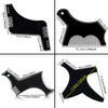 A set of professional beard shaping and styling tools including a comb and a shaping tool.