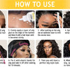 Instructions for using a professional wig installation glue and holding kit to style hair